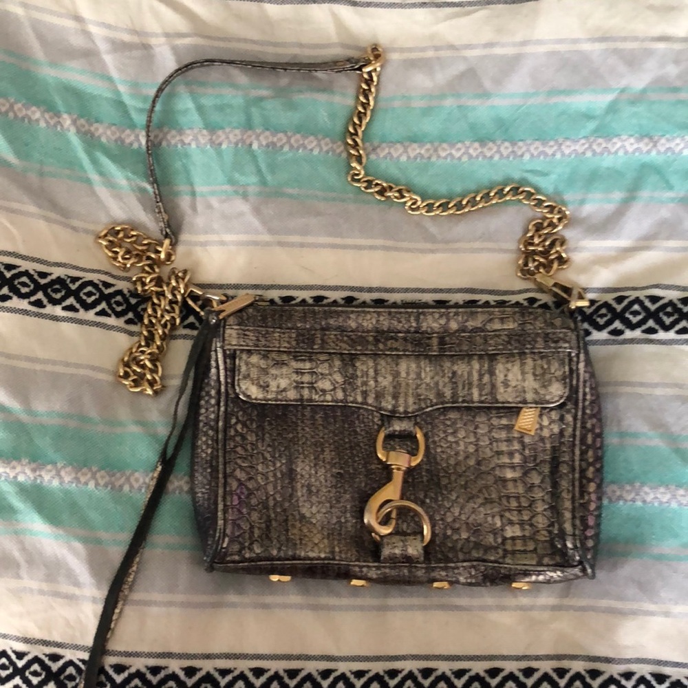 Rebecca Minkoff Mini Mac Gold Handbag